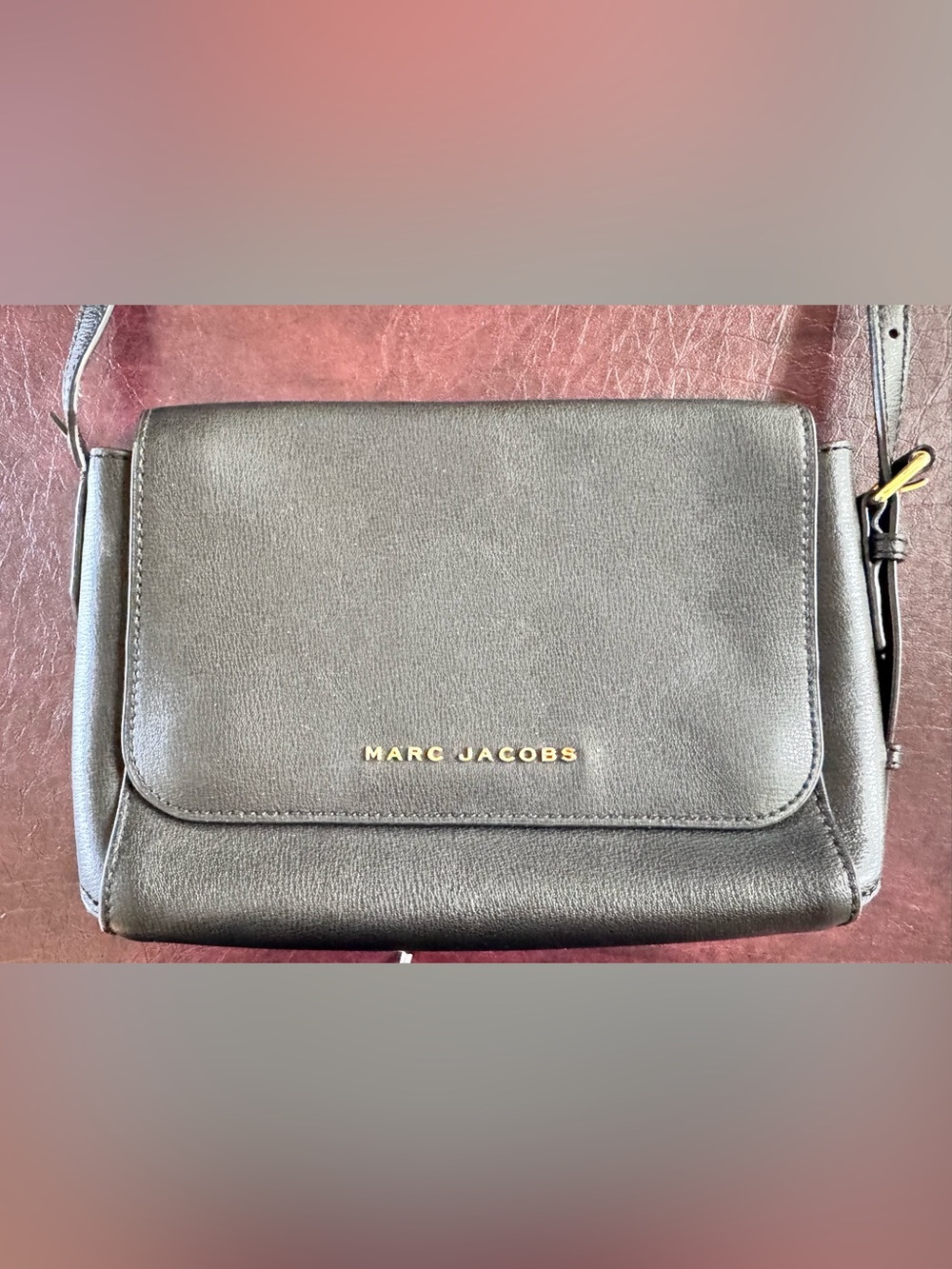 MARC JACOBS Black Leather Crossbody